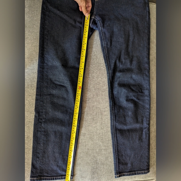 Uniqlo Stretch Slim Straight Jeans  Navy - Size 26 - Picture 3 of 7